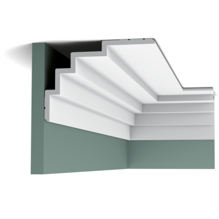 Карниз Orac Decor Полиуретан C393 STEPS д 2000 x в 150 x ш 210